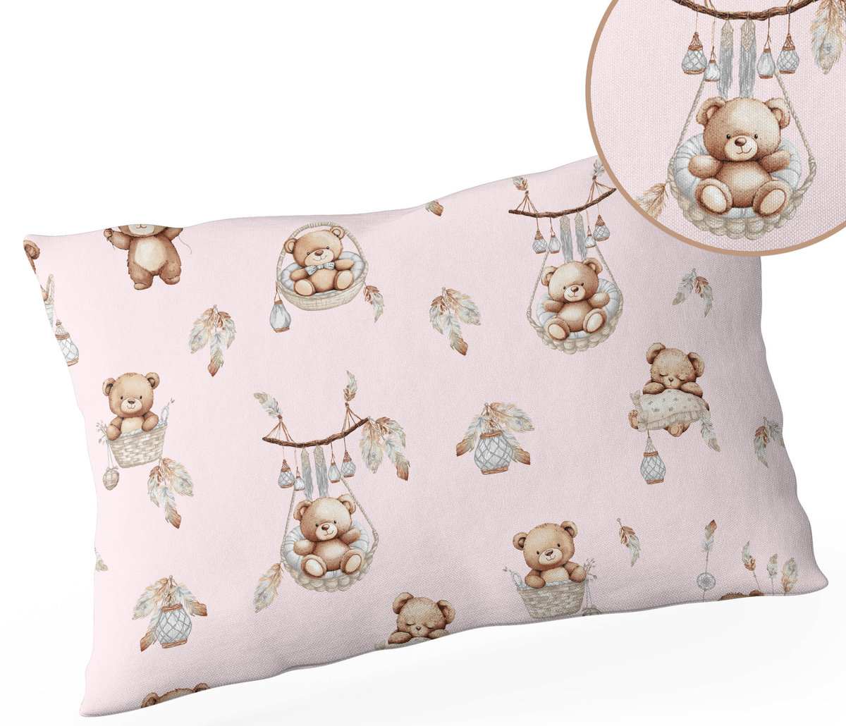 POSZEWKA NA PODUSZKĘ 40x60 BAWEŁNA ZAMEK WZORY!