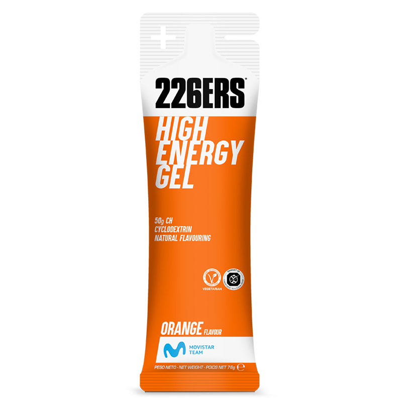 226Ers High Energy Gel BCAA's, żel energetyczny z BCCA, orange, 76 g