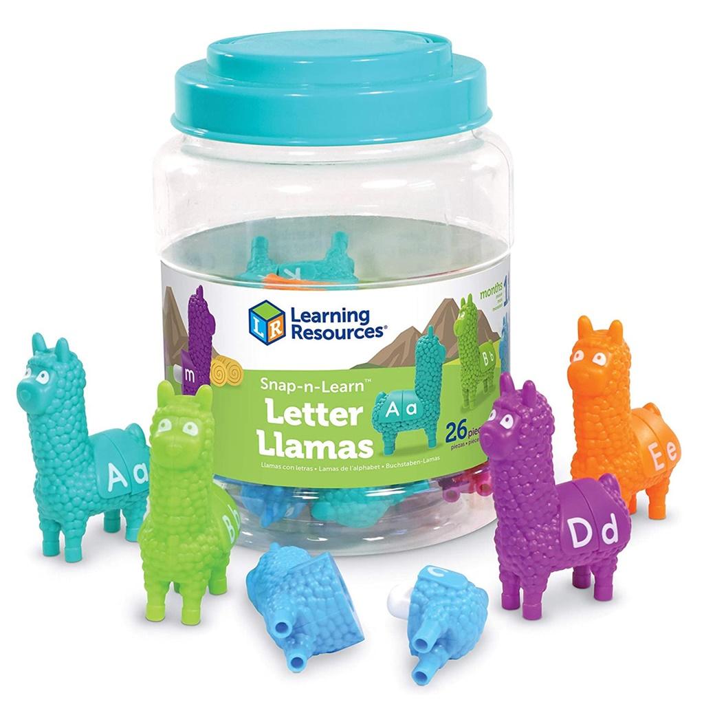 Figurki do nauki liter i poznawania kolorów. Lamy - zabawka
