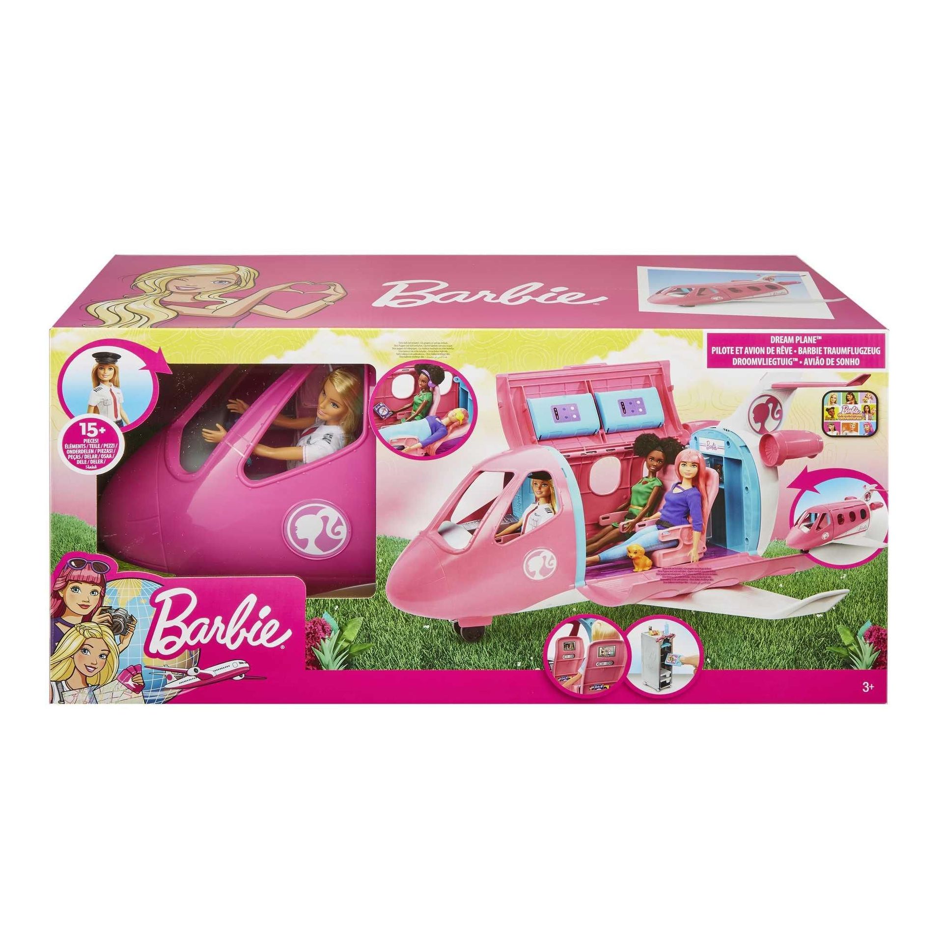 Barbie. Samolot Lalka Pilotka Gjb33