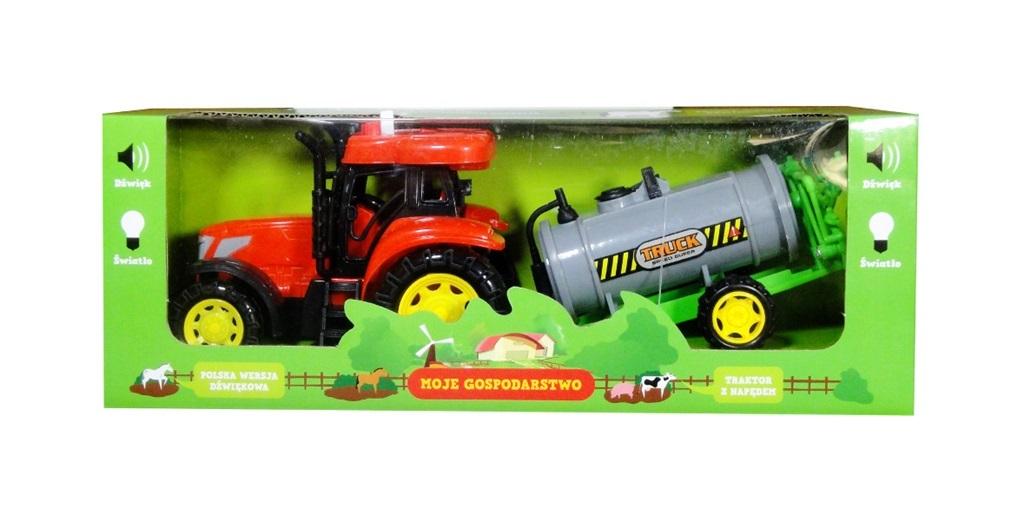 Traktor z maszyną polski moduł dźwiękowy - model lub pojazd