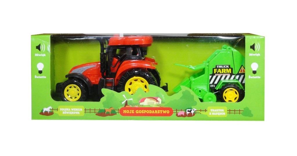 Traktor z maszyną polski moduł dźwiękowy - model lub pojazd