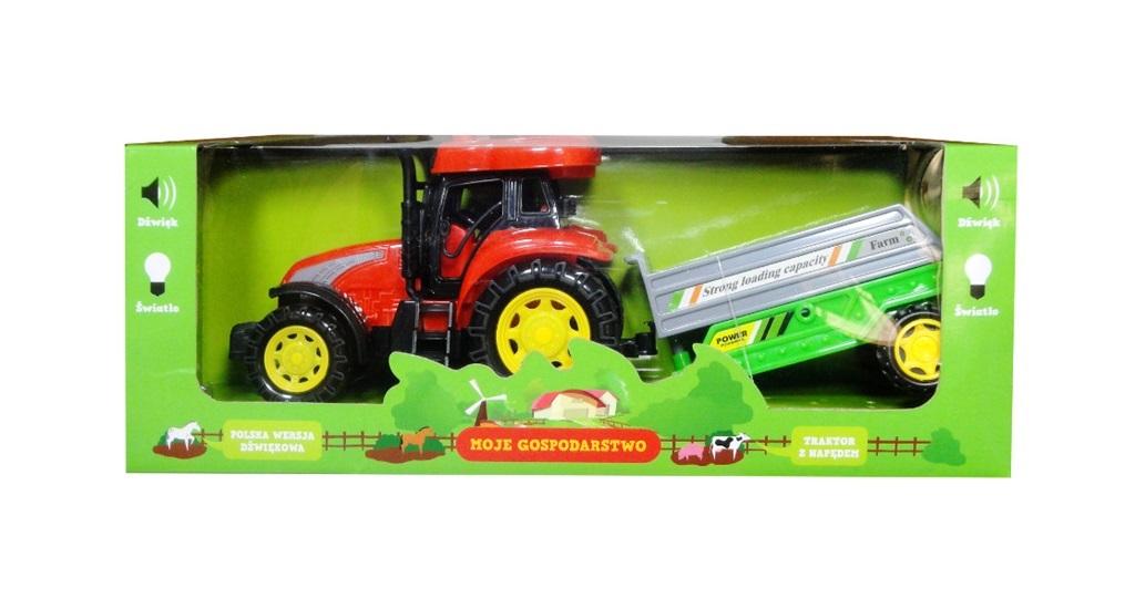 Traktor z maszyną polski moduł dźwiękowy - model lub pojazd
