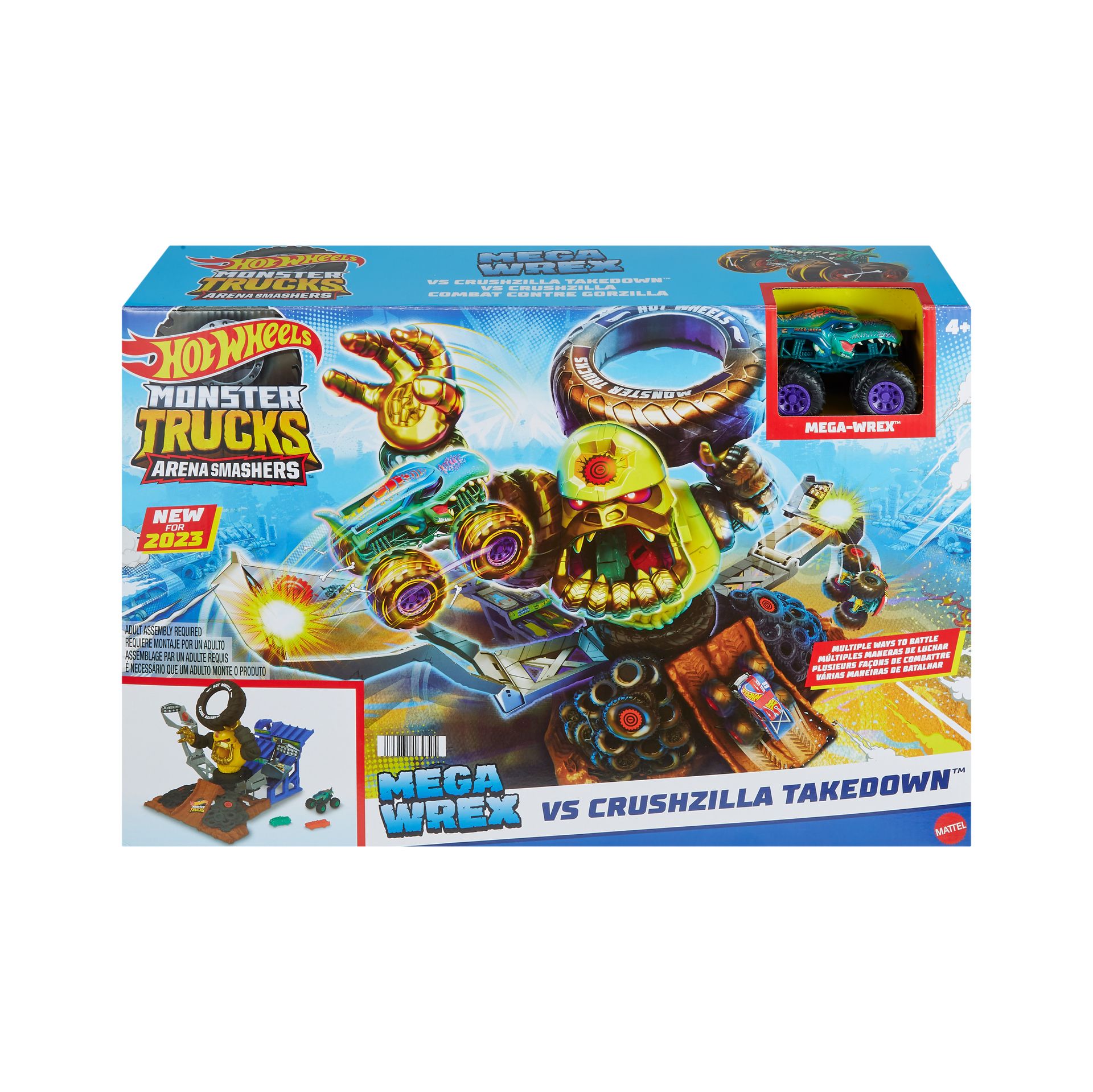 Hot Wheels Monster Trucks Arena Smashers 8211 Arena Goryla Zestaw Hpn71 - zabawka