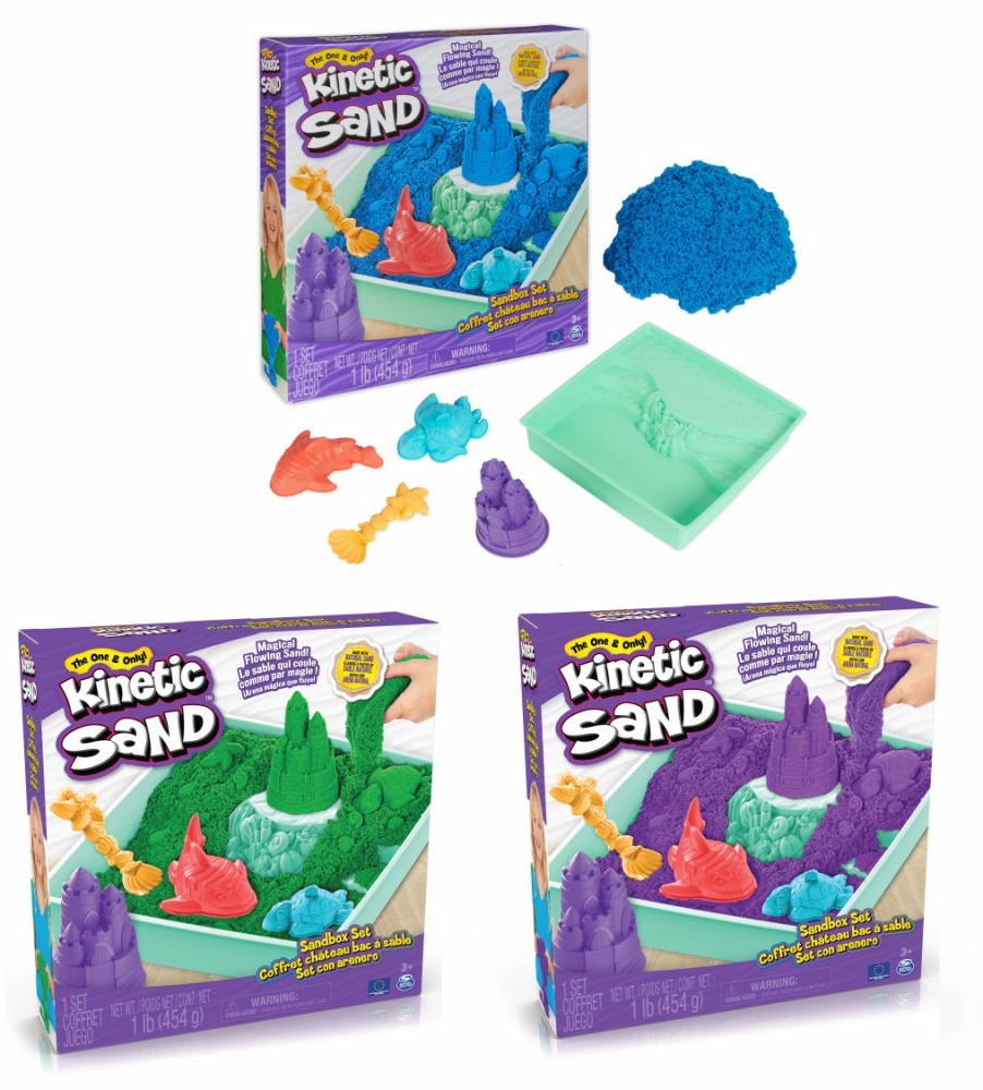 Kinetic Sand - zestaw piaskownica - zabawka
