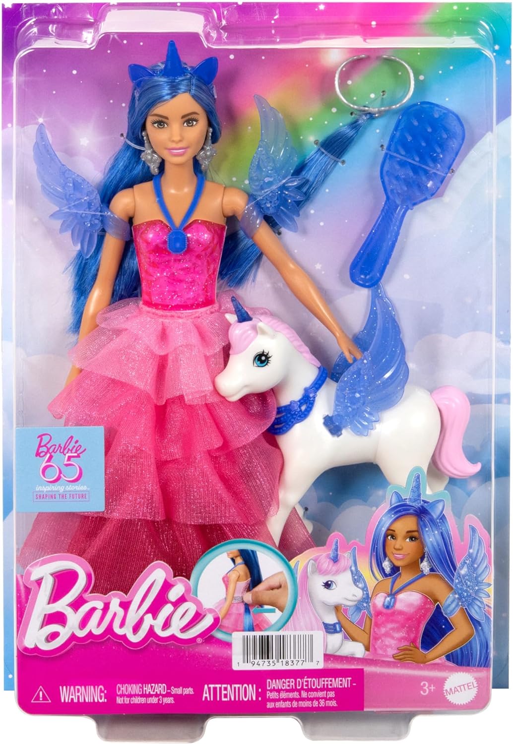 Barbie Sapphire skrzydlaty jednorożec Hrr16