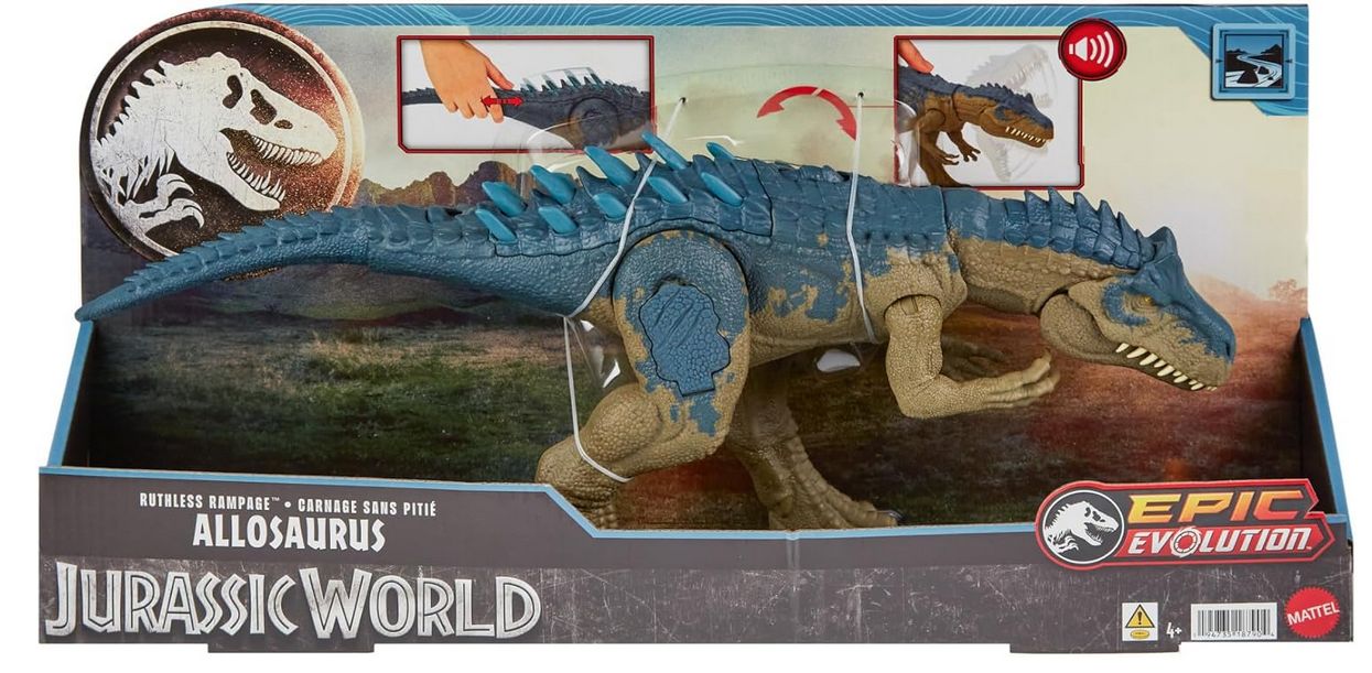 Jurassic World. Allozaur dinozaur z funkcją Hrx50 - figurka