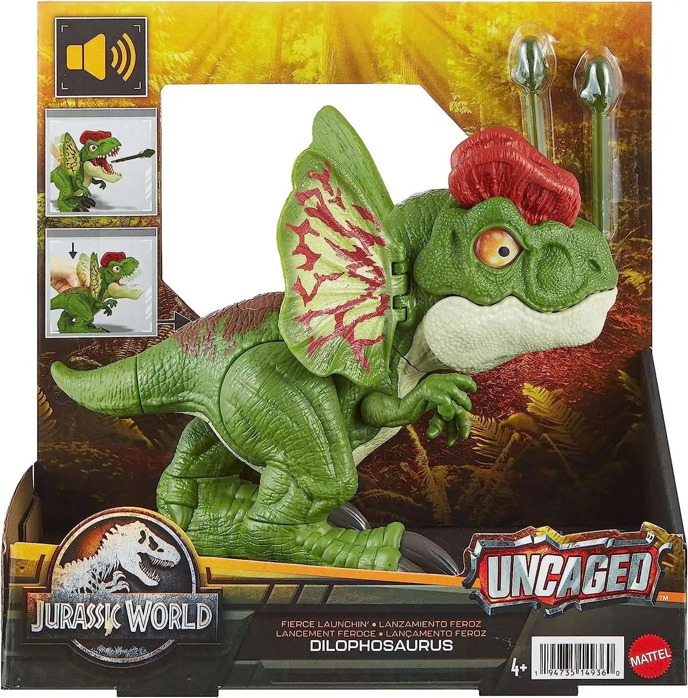 Jurassic World Dilophosaurus ryczący - zabawka