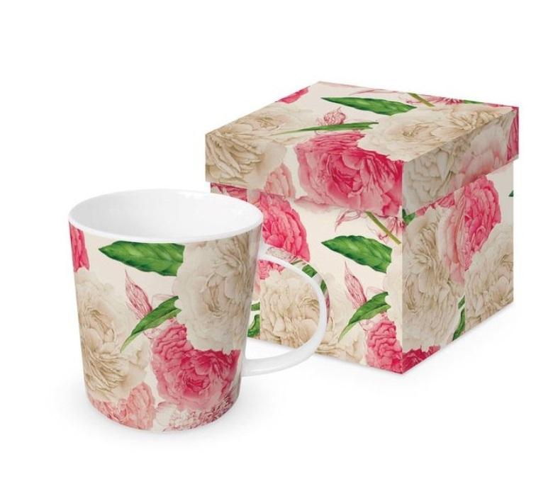 Kubek porcelanowy Peonie - kubek
