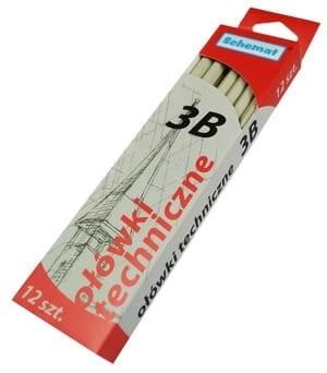 Ołówek techniczny 3b 12szt