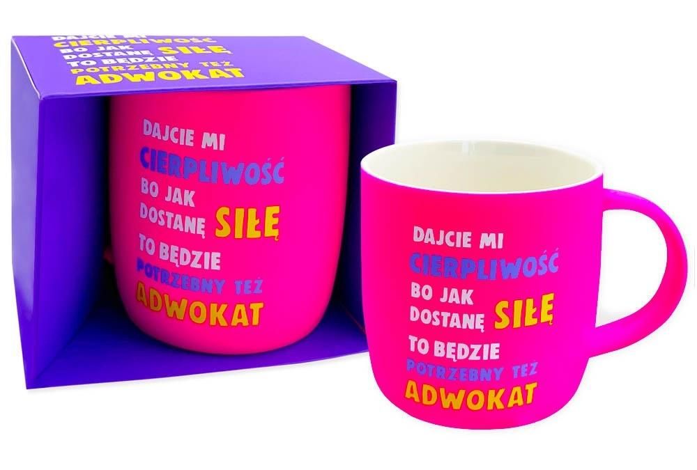 Kubek neonowy Cierpliwość - kubek
