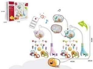 Karuzelka do łóżeczka różowa