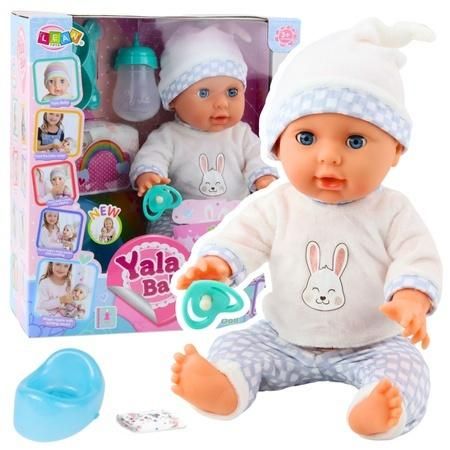 Lalka bobas z dźwiękiem 35cm