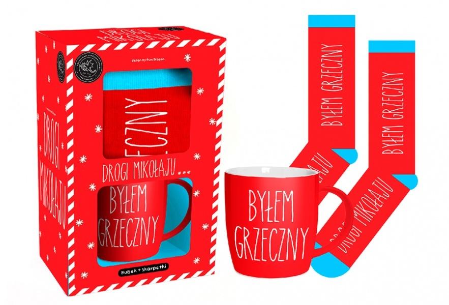 Zestaw kubek skarpety BN-Byłem grzeczny - kubek