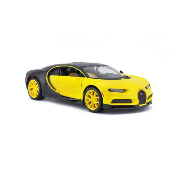 Maisto 32509-45 Design Exotic Bugatti Chiron czarno-żółty 124 - model lub pojazd