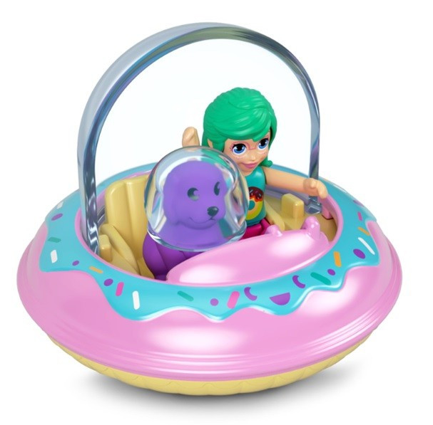 Polly Pocket. Figurka z pojazdem - Pączek Hkv57 - figurka