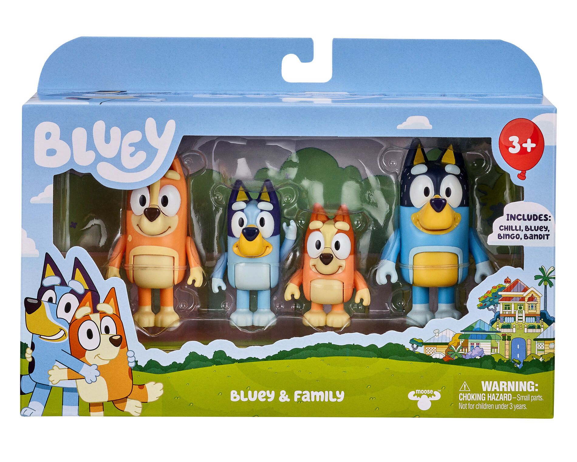 Bluey Figurki 4Pak Rodzinka - figurka