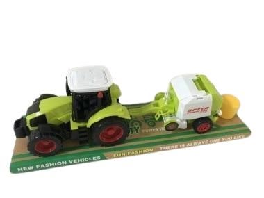 Traktor z maszyną rolniczą - model lub pojazd