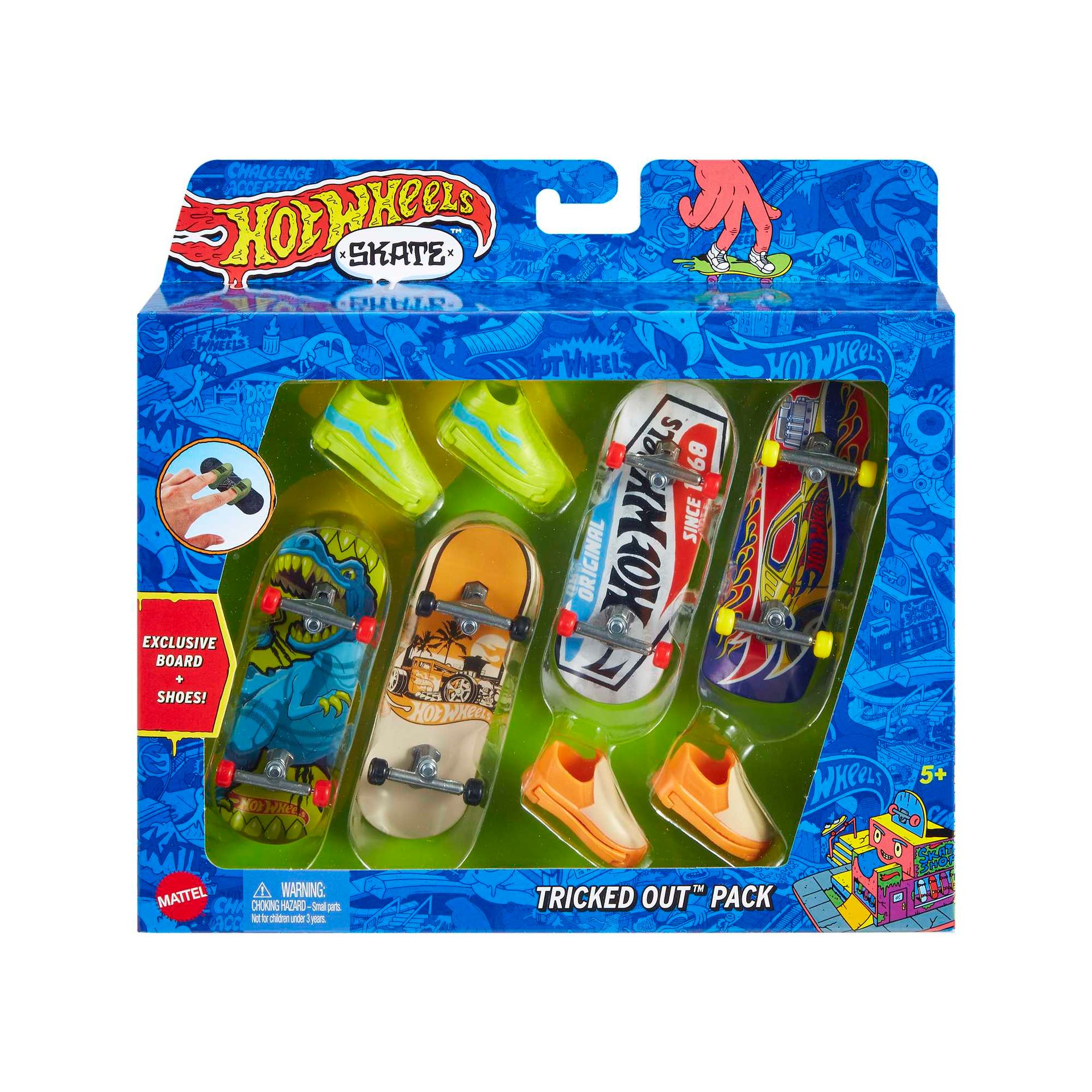 Hot Wheels Skate Deskorolka buty 4-pak Hot Wheels Hng72 - zabawka
