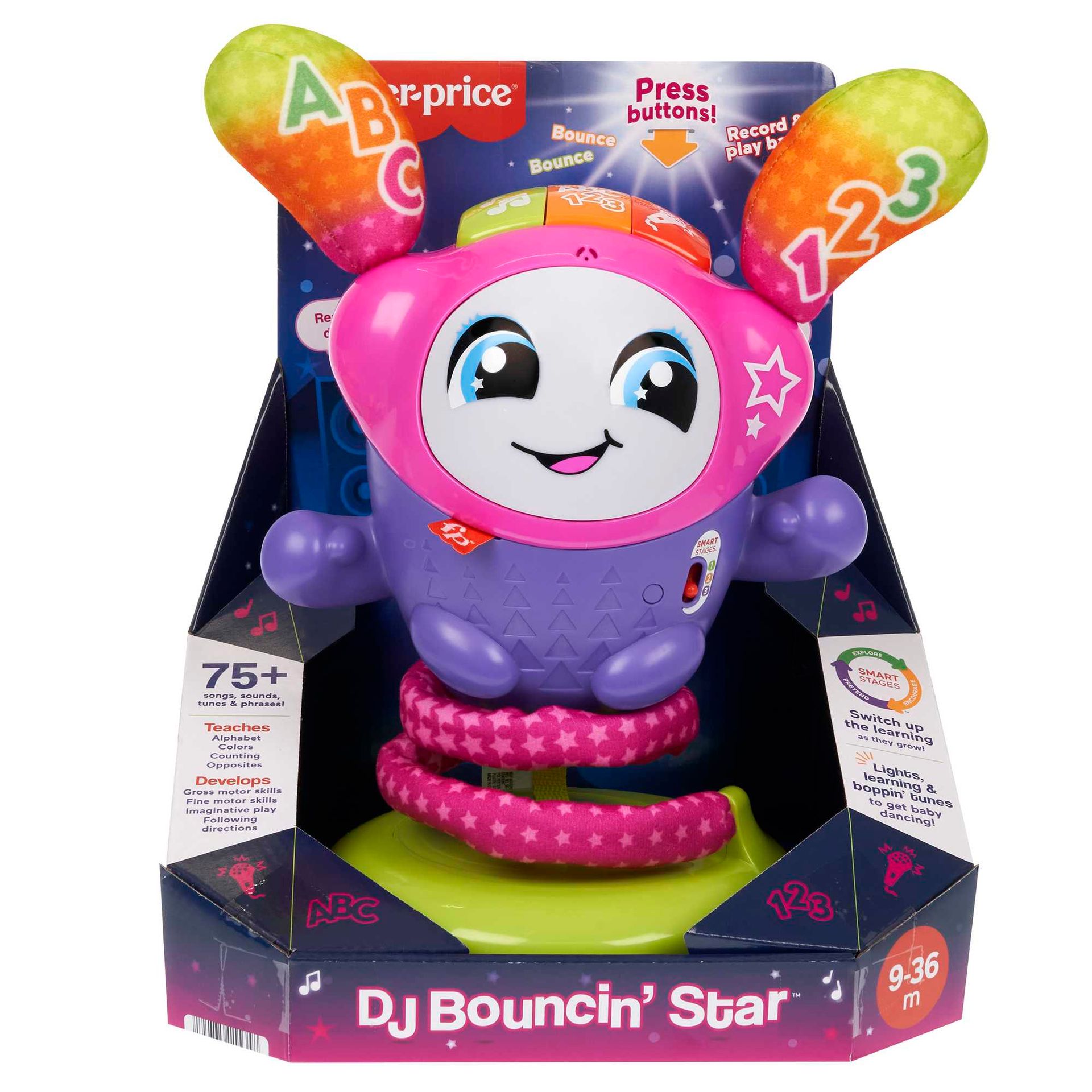 Fisher-Price Poziomy Nauki Taneczna DJ-ka Zabawka interaktywna Hrd21 - zabawka