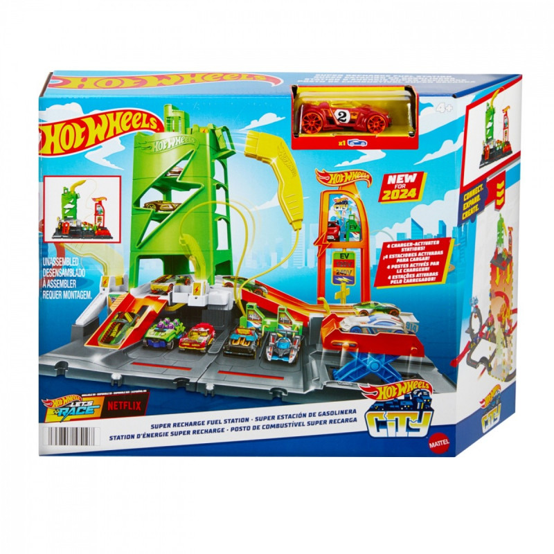 Hot Wheels City Superstacja ładowania samochodów - model lub pojazd
