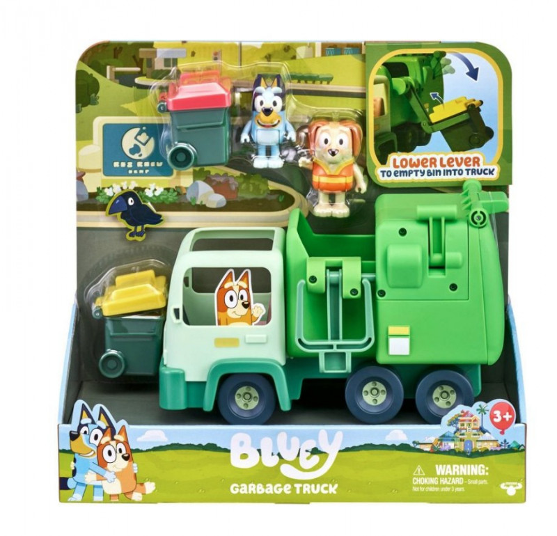 Bluey Zestaw śmieciarka - model lub pojazd