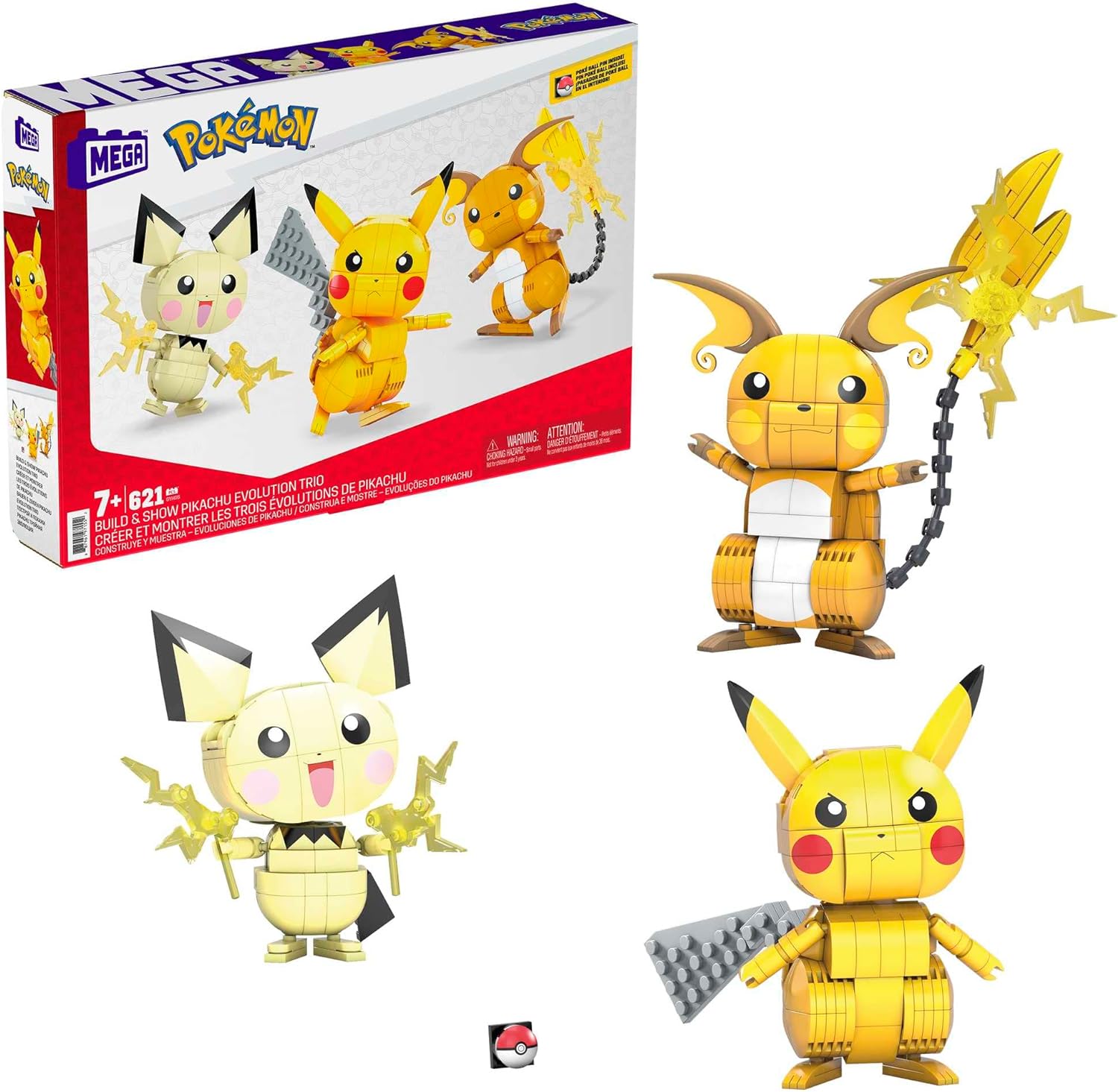 Mega Construx Pokemon Pikachu Trio 3-pak