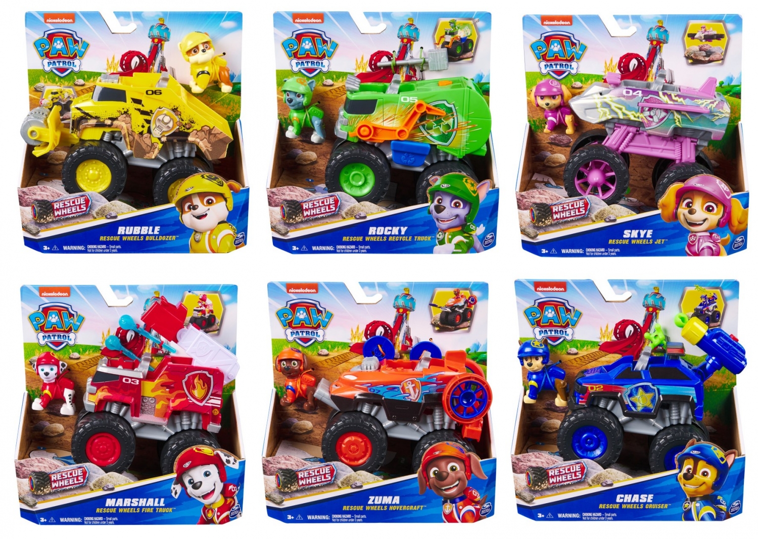 Psi Patrol Rescue Wheels Pojazdy mix - figurka