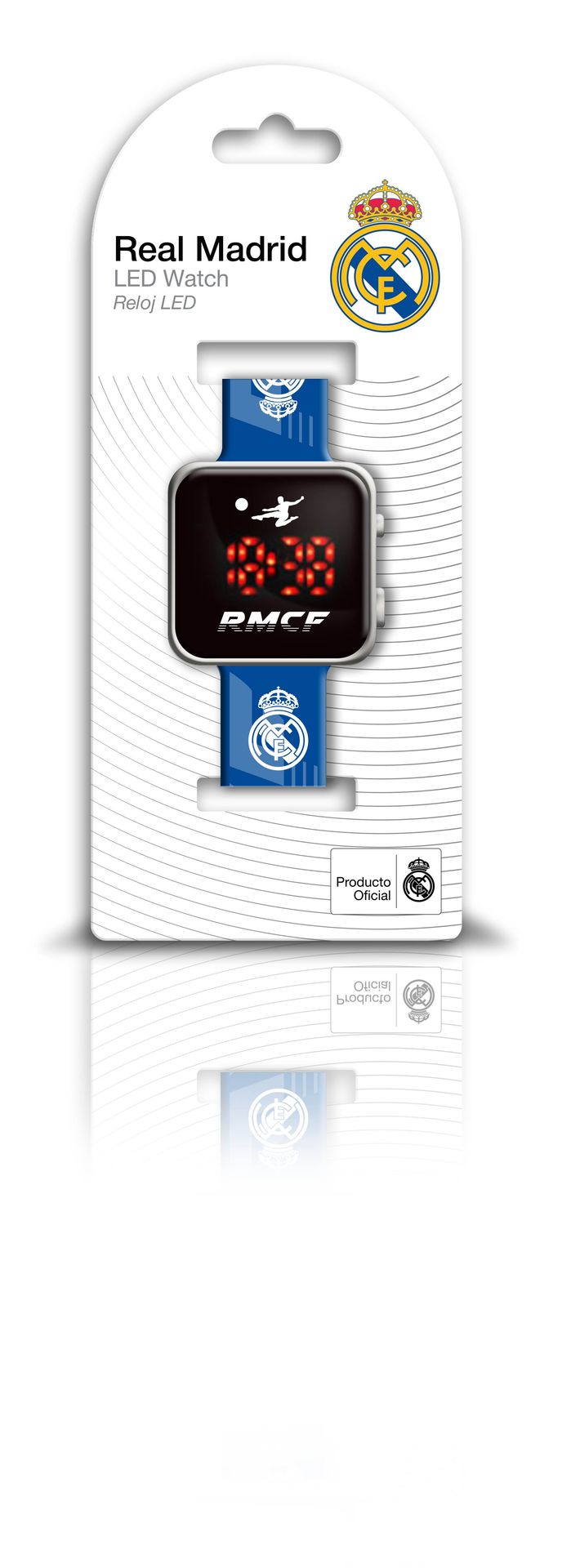 Zegarek Led z kalendarzem Real Madryt Rm00017