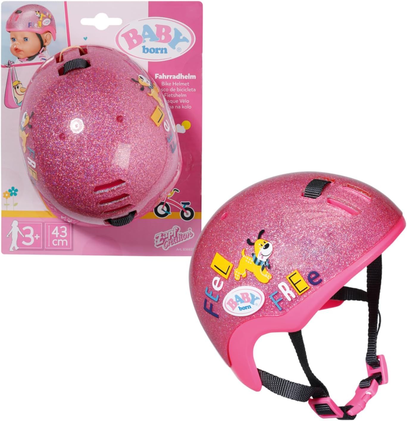 Baby born - Kask rowerowy dla lalki 43cm - zabawka