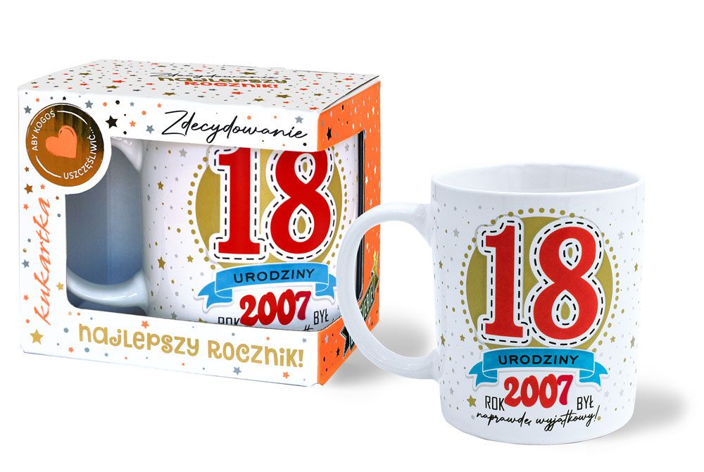 Kubek Premium Urodziny 18 - kubek