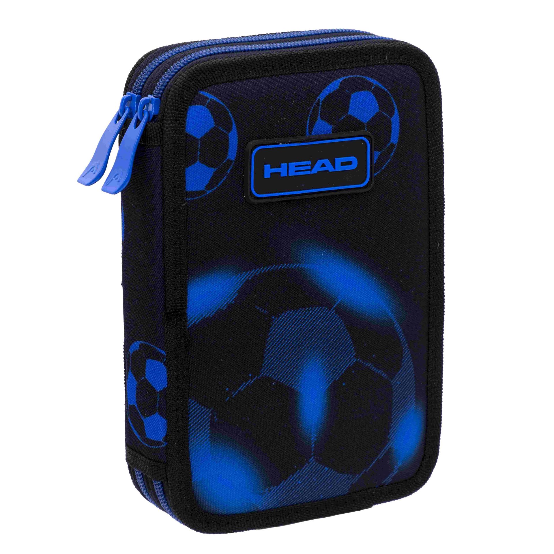 Piórnik podwójny bez wyp Head Neo Blue Football
