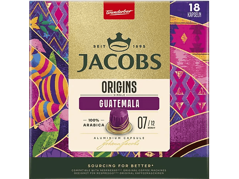 Kapsułki JACOBS Origins Guatemala 18 szt.