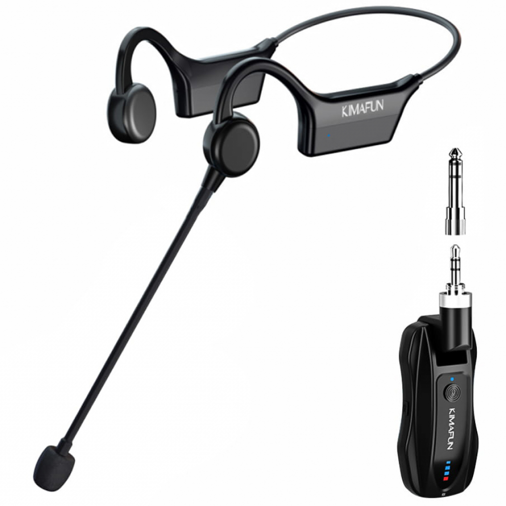 Kimafun Mikrofon nagłowny bezprzewodowy KM-GWP91 (wodoodporność IP67)