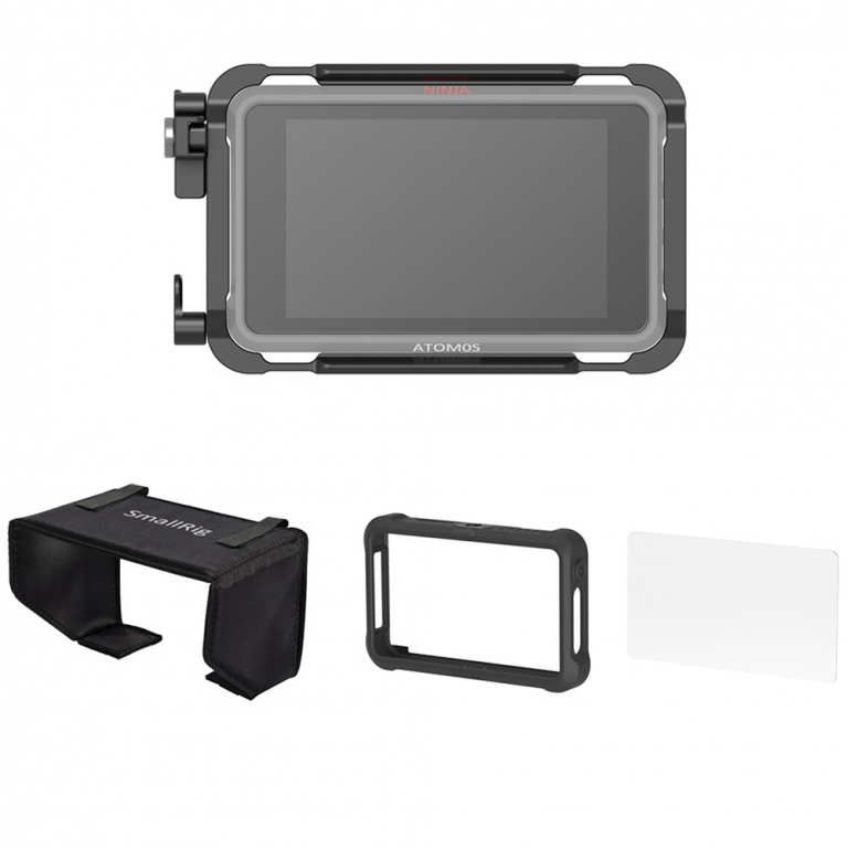 Smallrig Klatka do Ninja V/V+ z osłoną przeciwsłoneczną i szybką [3788]