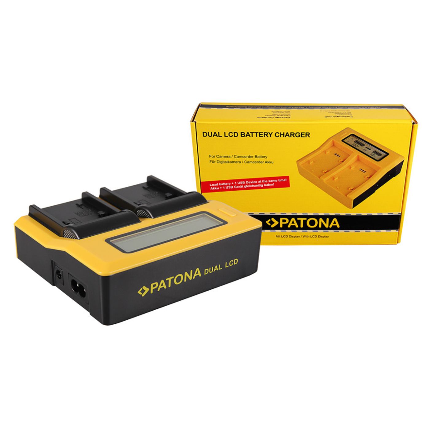 Patona podwójna ładowarka LCD USB do Sony NP-FP50 NP-FH50 70 100