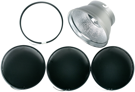 Elinchrom 30 stopni, 20 stopni, 12 stopni + Reflektor 18 cm