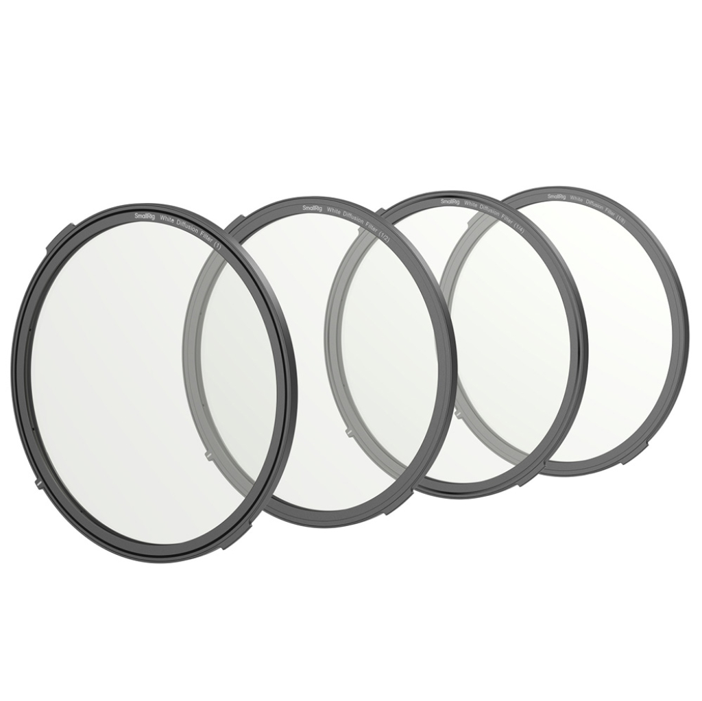 Smallrig Zestaw okrągłych filtrów magnetycznych dyfuzyjnych Diffusion Filter Kit (1/8, 1/4, 1/2, 1) White