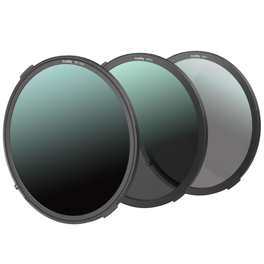 Smallrig Zestaw okrągłych filtrów magnetycznych Neutral Density Filter Kit (ND8 / 64/ 1000)