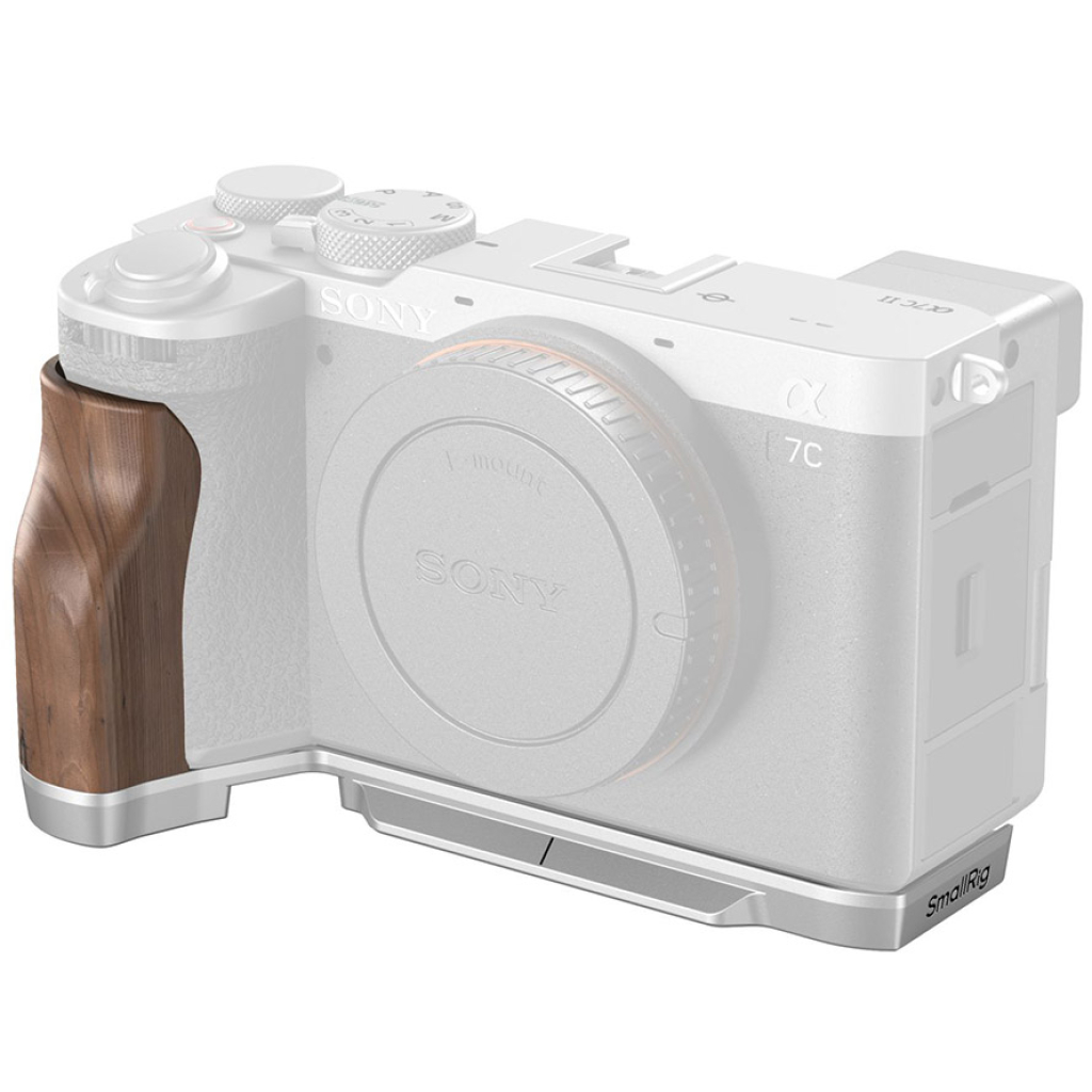 Smallrig L-Shape Mount Plate z Wooden Handle do Sony A7C II / A7CR