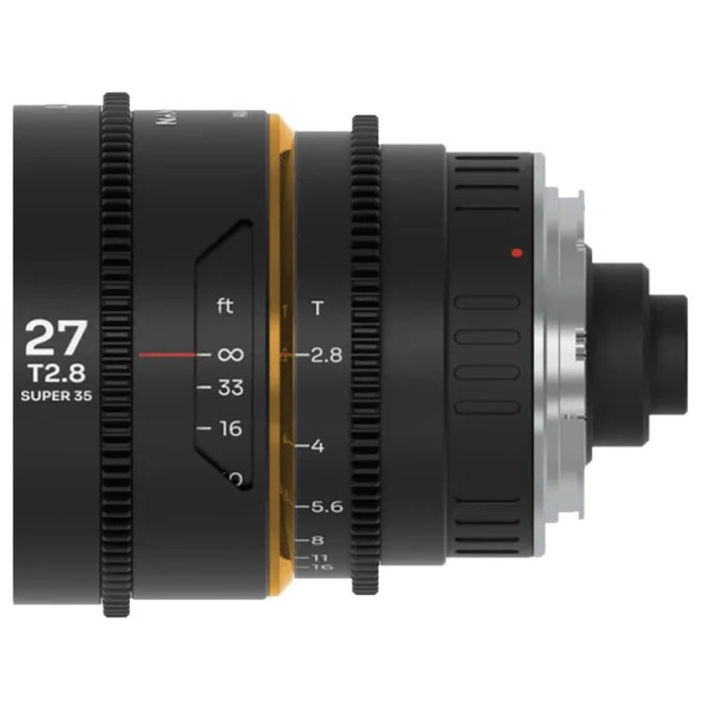 Venus Optics Laowa Nanomorph 27 mm T2,8 1,5X S35 Amber do Arri PL/Canon EF
