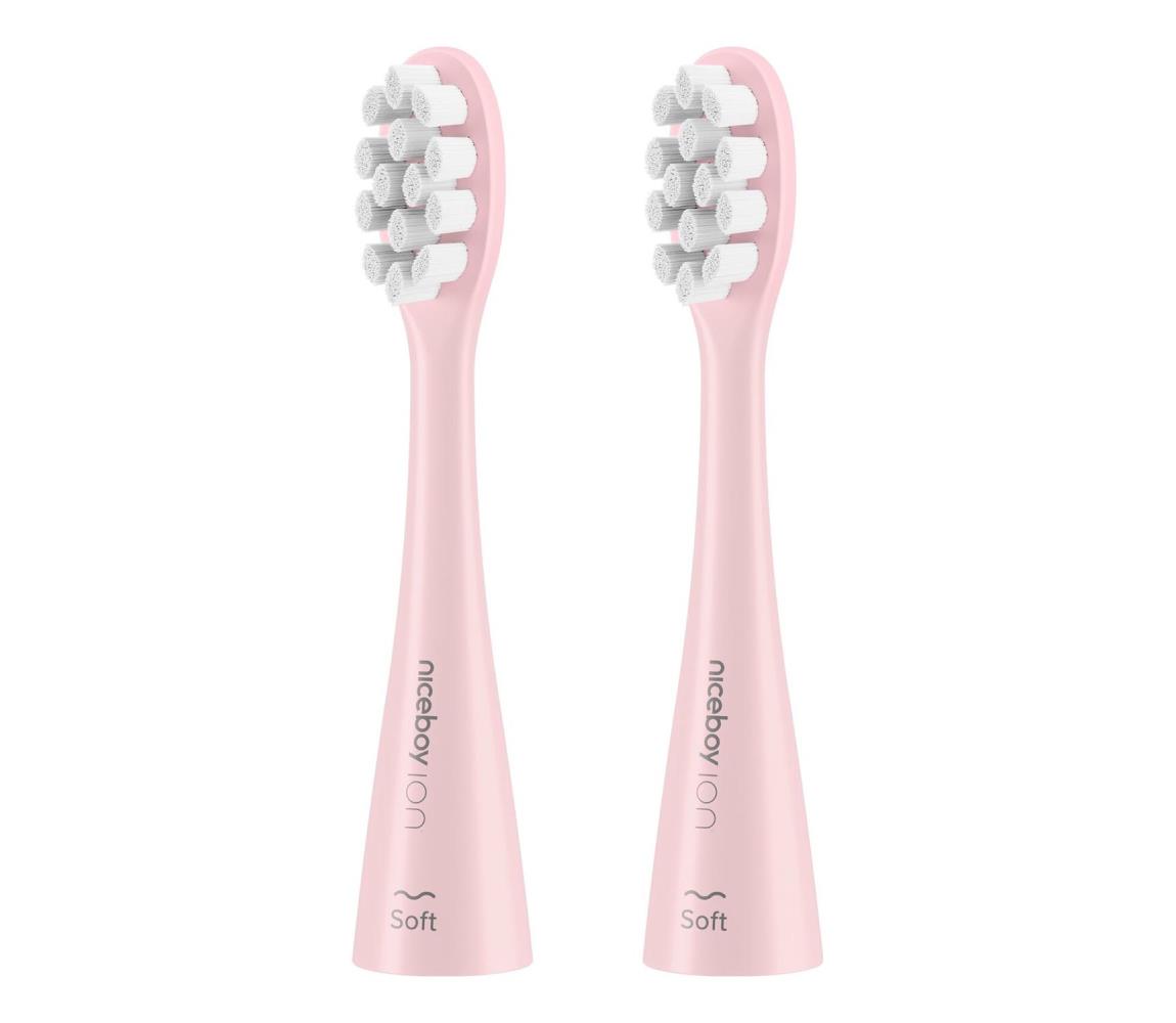 Niceboy Głowice wymienne ION Sonic Soft pink 2szt. Różowa