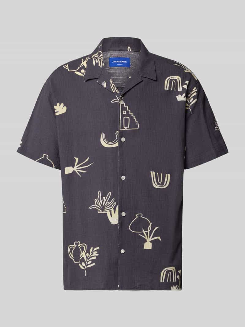 Koszula casualowa o kroju regular fit z kołnierzykiem typu resort model ‘LUKE’