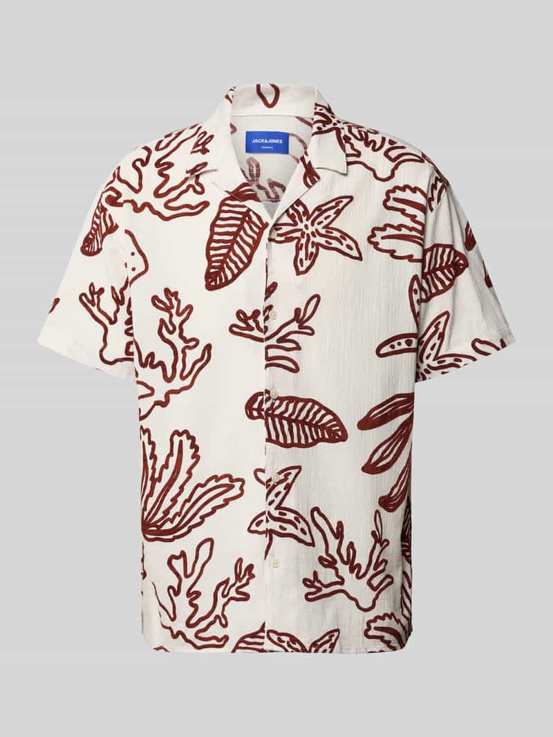 Koszula casualowa o kroju regular fit z kołnierzykiem typu resort model ‘LUKE’