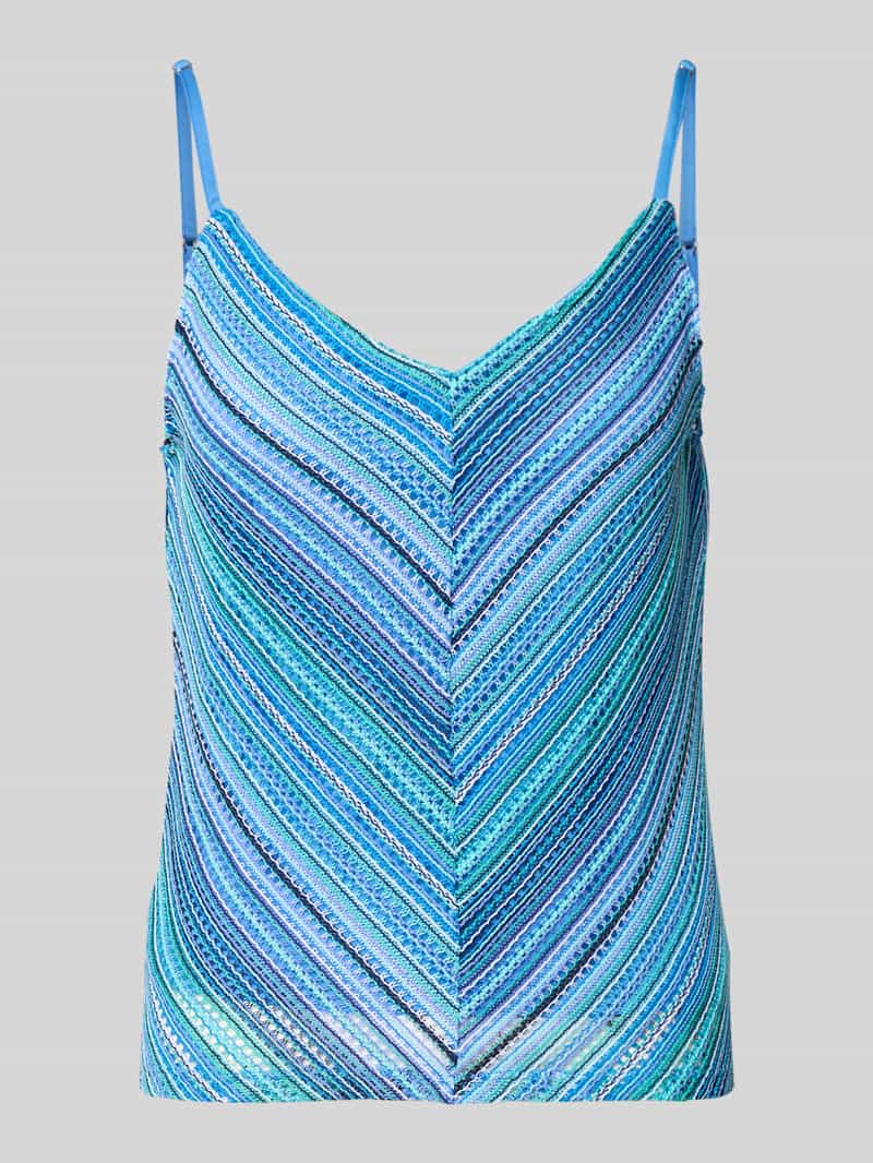 Top na ramiączkach o kroju regular fit ze wzorem na całej powierzchni model ‘DEMI’