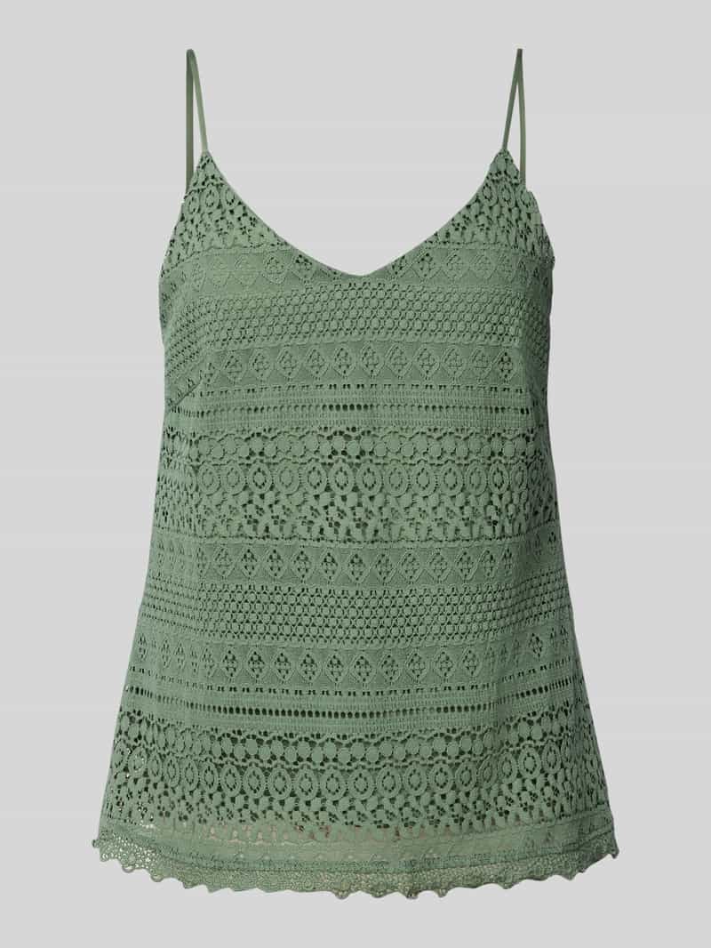 Top na ramiączkach o kroju relaxed fit z mieszanki bawełny model ‘HONEY’