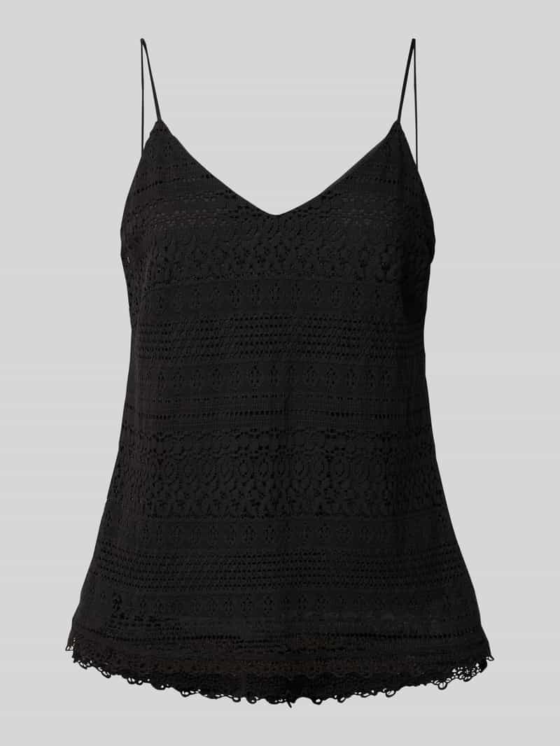 Top na ramiączkach o kroju relaxed fit z mieszanki bawełny model ‘HONEY’