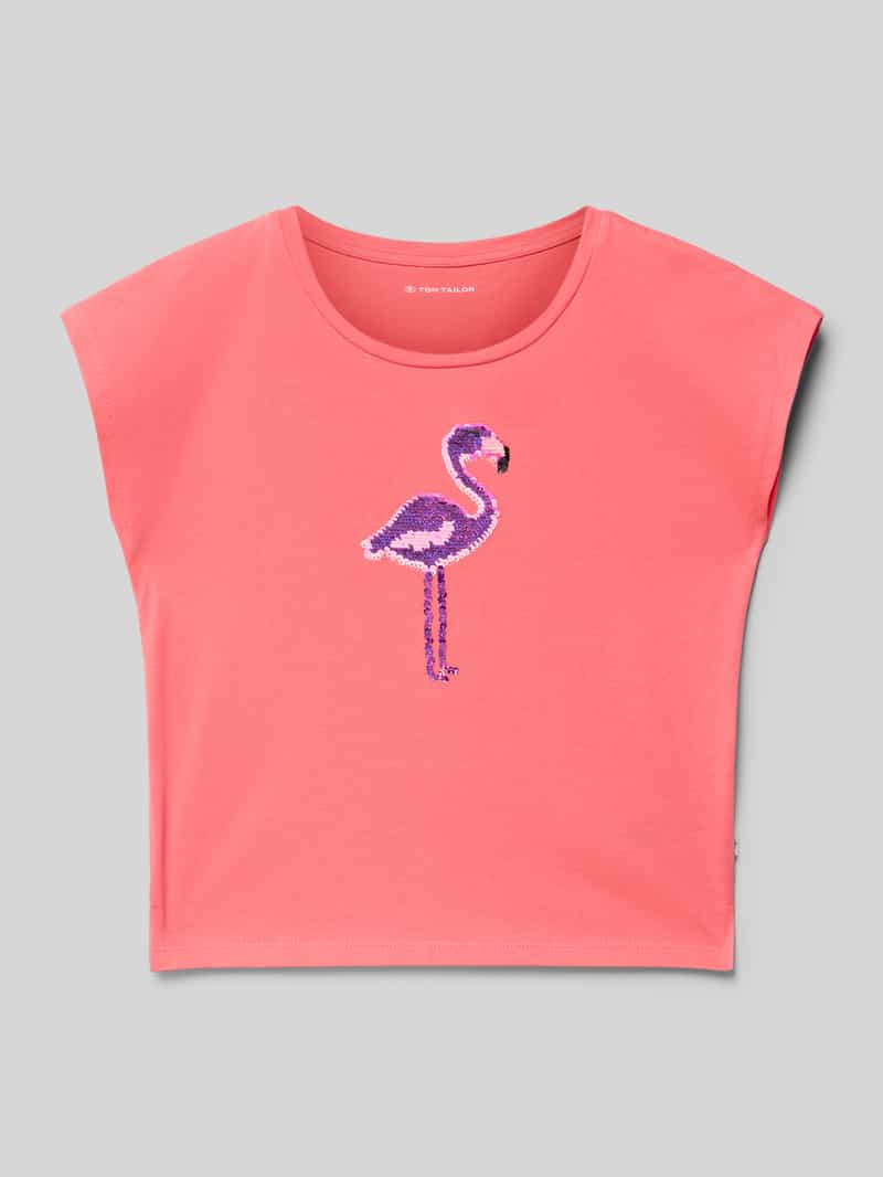 T-shirt o kroju regular fit z czystej bawełny