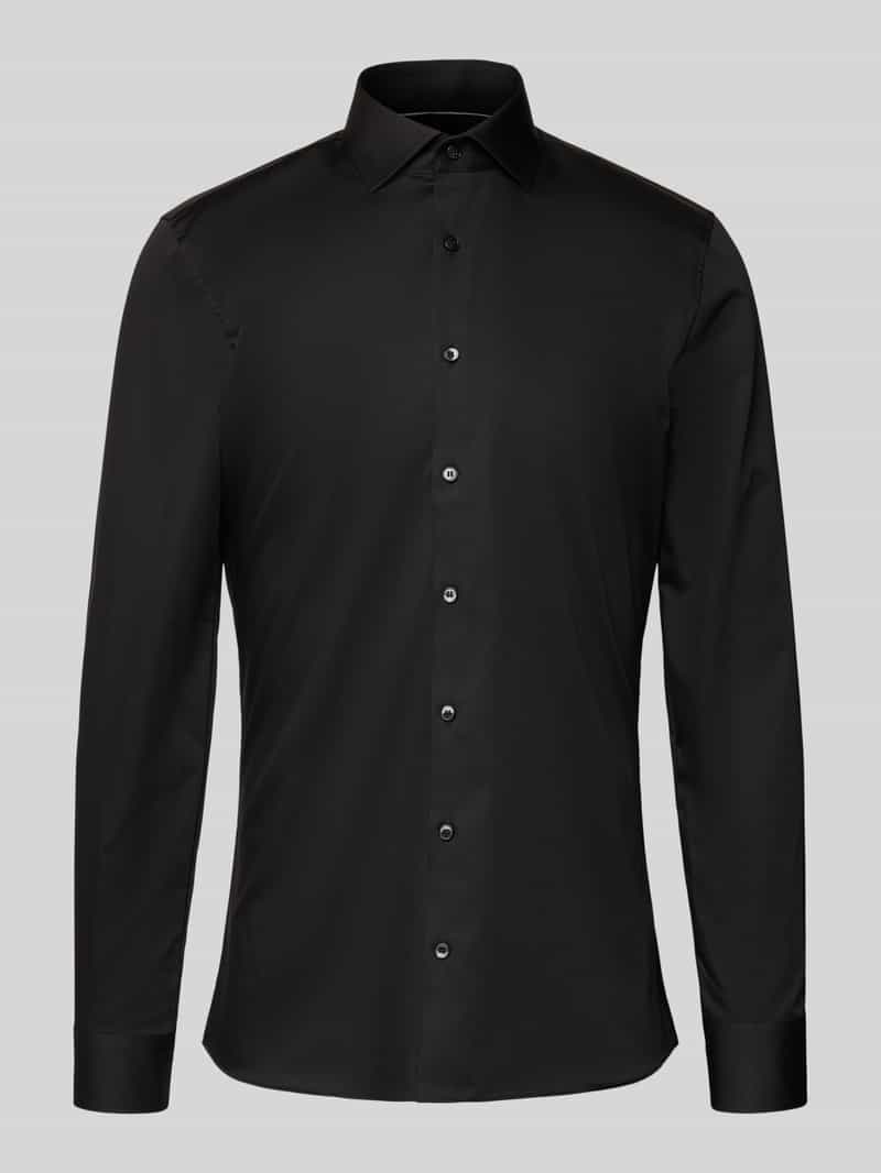 Koszula biznesowa o kroju super slim fit z listwą guzikową