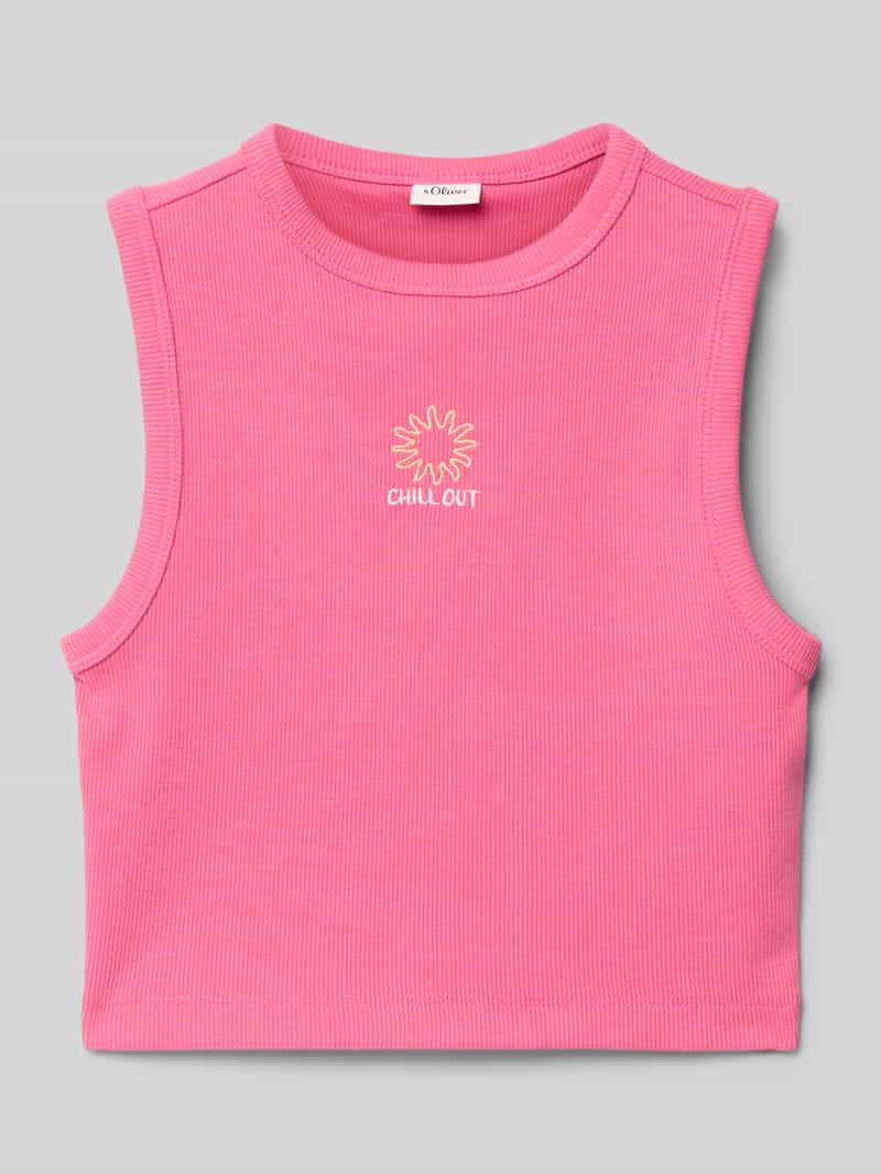 Top o kroju slim fit z dodatkiem bawełny